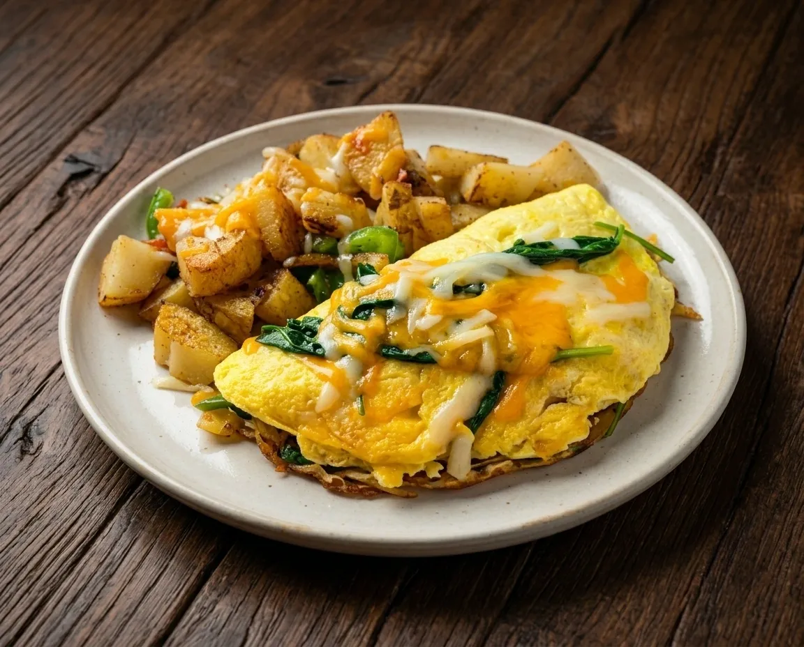 🍳 Veggie Cheese Omelette