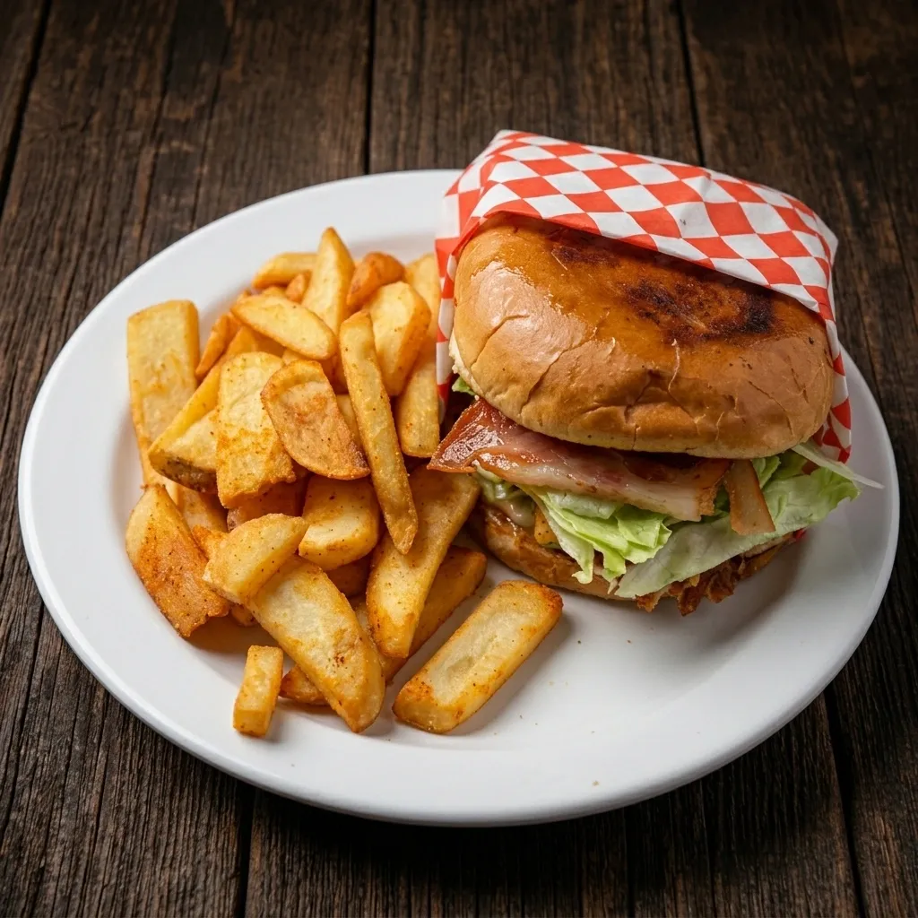 🍔 Chicken Burger w/Fries