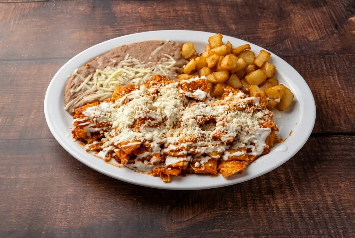 🍳 Chilaquiles Breakfast Plate