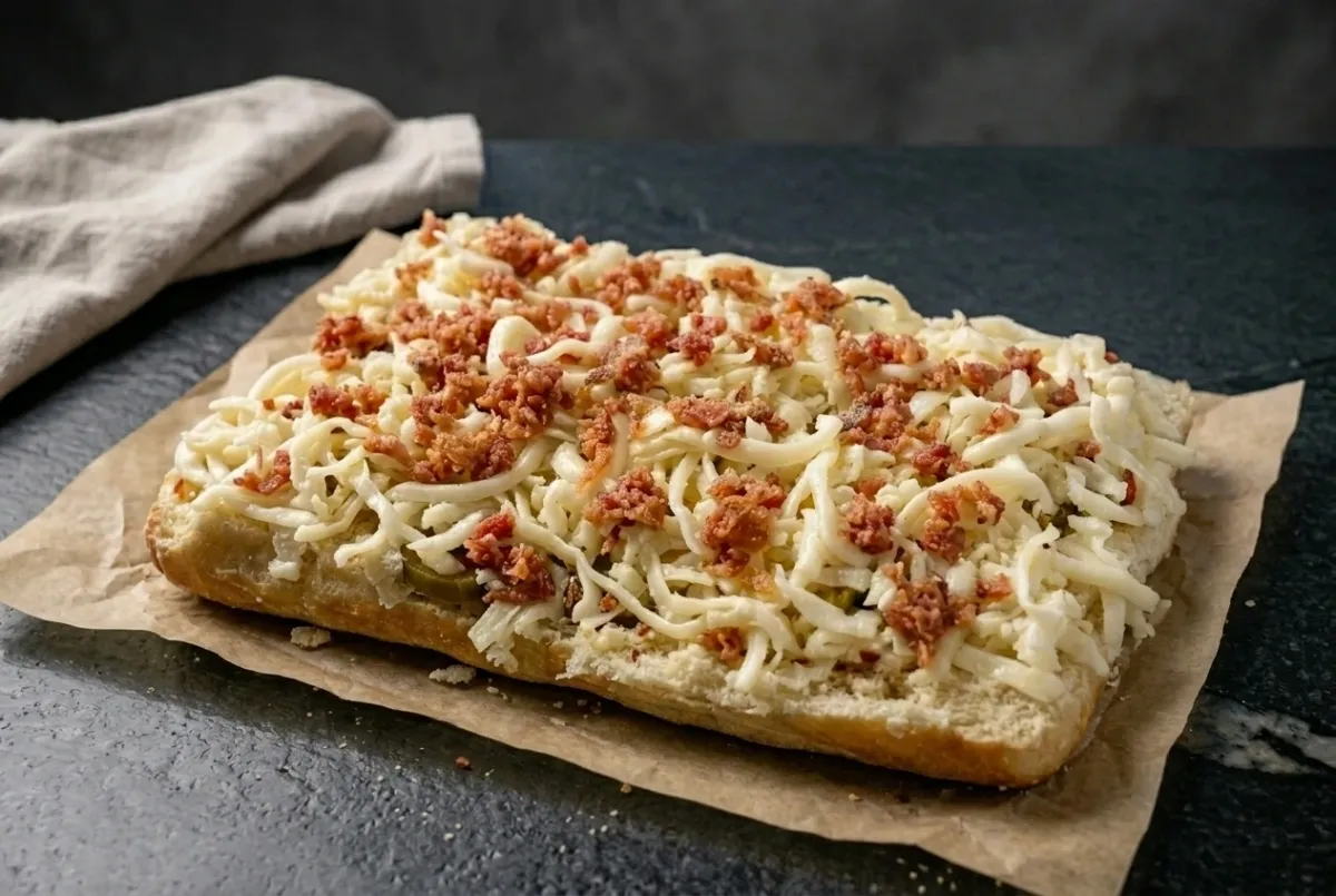 Loaded Spicy Garlic Cheese Bread